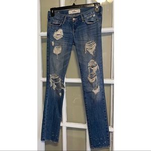 Distressed Hollister Jeans